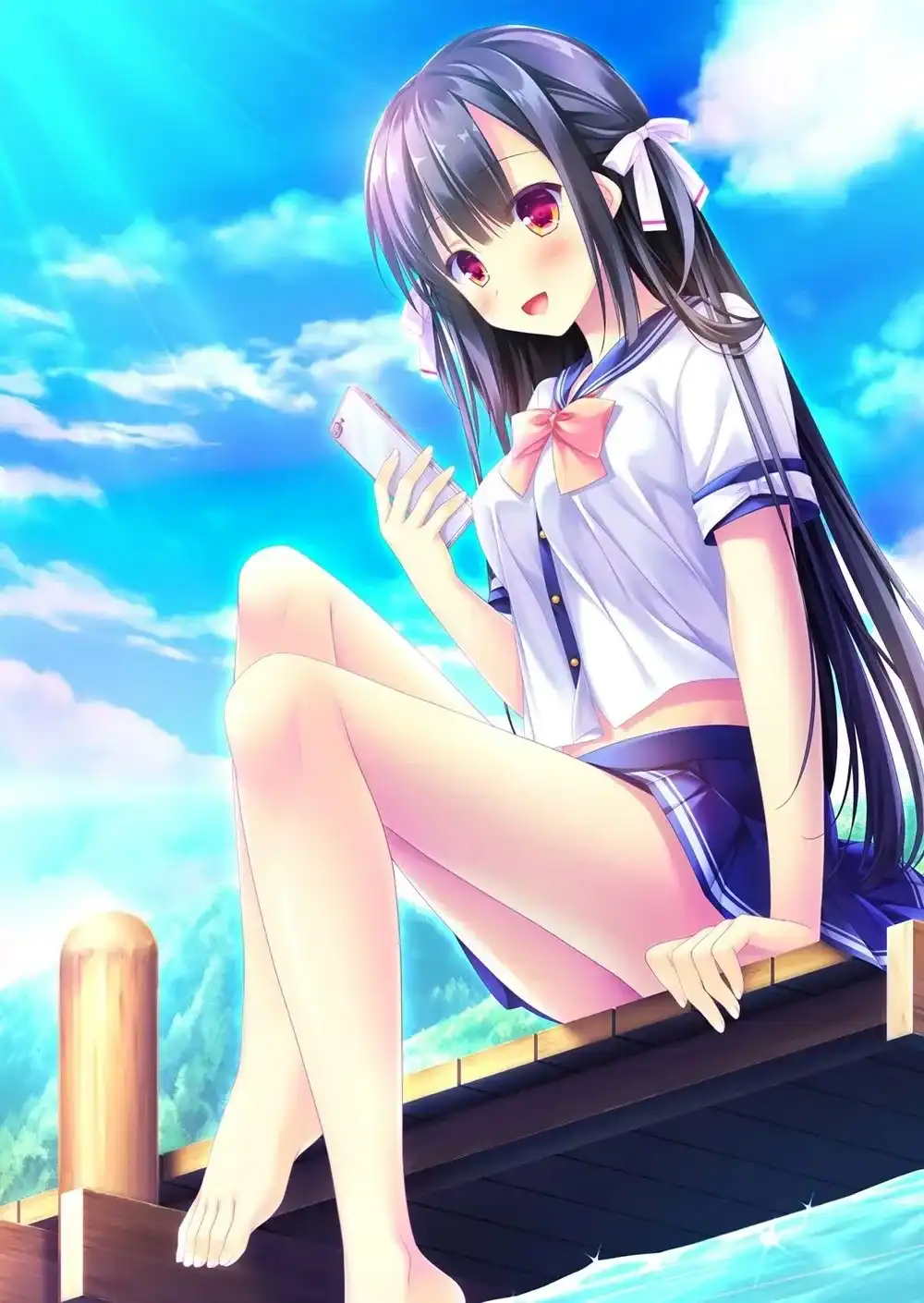 1 【PC】空の青と白と/瞬きの夏/天空的蓝与白/如梭夏日